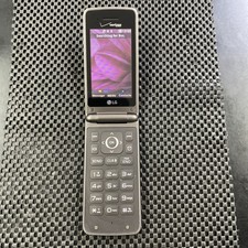 LG Exalt 2 II VN370 - Gray Verizon Only Flip Phone Tested Functional - A4