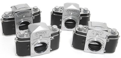 Lot of 4 x Ihagee Dresden EXA camera body of K. Rademaker collection NOTTESTED
