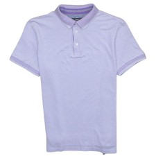 Hugo Boss Men's Purple Regular Fit Cotton Polo Shirt M