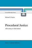 M. E. Bayles | Procedural Justice | Buch | Englisch (1989) | Springer Netherland