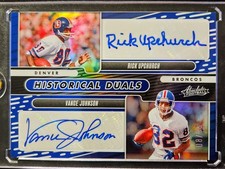 2024 ABSOLUTE HISTORICAL DUALS RICK UPCHURCH VANCE JOHNSON AUTO 8/35 BRONCOS