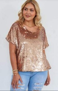 3x sequin top