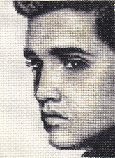 ELVIS PRESLEY Full counted cross stitch kit Fido Stitch Studio