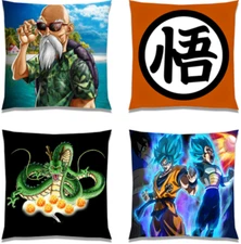 Dragonball Velvet Polyester Blend 18" x 18" Pillow Cases US Seller CASE ONLY