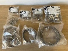 Adjustable Hose Clamps, Many Size Variations Bulk Stainless Steel 304 New-Sealed