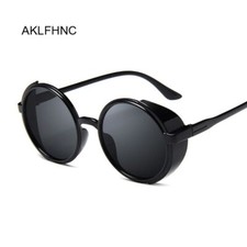 Retro Steampunk Sunglasses - Round Goggles Sun Glasses Women Fashion Eyewears