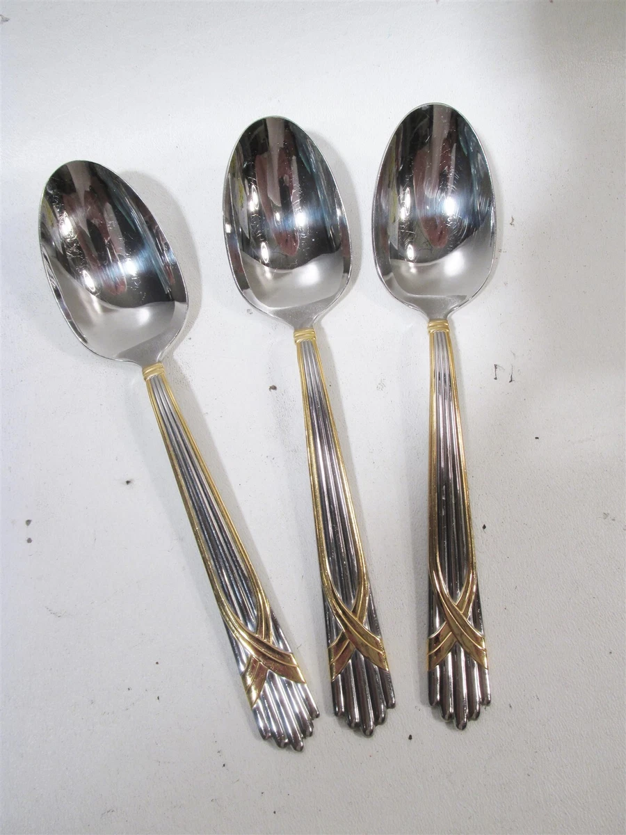 Cuilleres a cafe martele dore- lot de 4