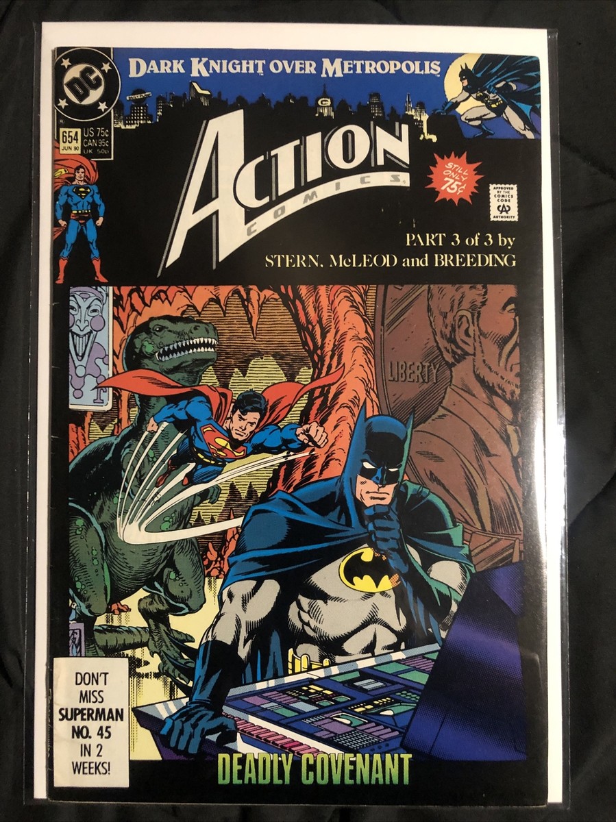 Action Comics #654 Superman Batman Dark Knight Over Metropolis