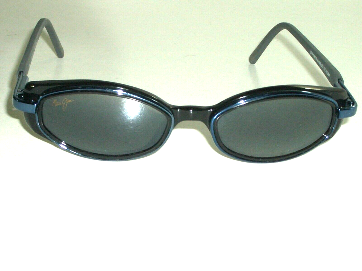 MAUI JIM ITALY MJ-124-02 DGM GRAY CRYSTAL SLEEK OVAL FLEX HINGE