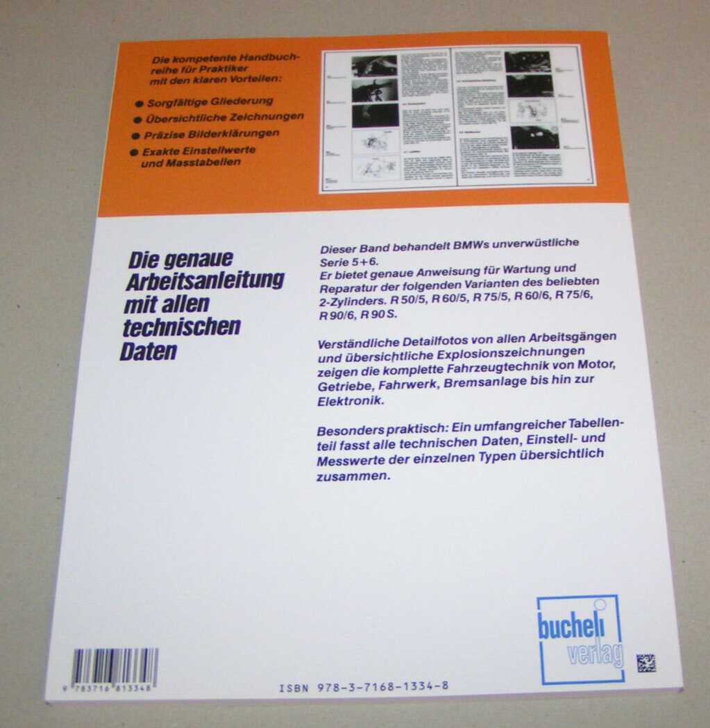 BMW R 50/5, 60/5, 75/5, 60/6, 75/6, 90/6, 90S, Serie 5 + 6 - Ab