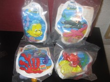 Disney's The Little Mermaid "Complete 4 Toy Set" NIP Burger King 1993