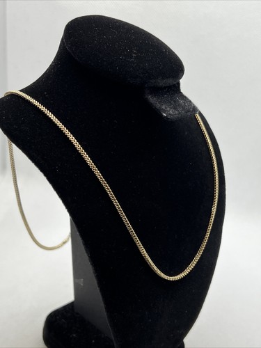 BELLISSIMA Collana Catena Oro Giallo 10K GRANO 1,7mm Larga 21,75"" Lunga 3,5gr. - Foto 2 di 12