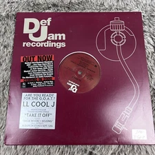 LL Cool J Take It Off Single Vinyl Def Jam Music & Back Where I Belong Lp Record