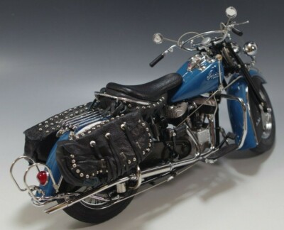 未展示品★ダンバリーミント 1948 インディアン チーフ 1/10 青★ DANBURY MINT 1948 INDIAN CHIEF MOTORCYCLE DIE CAST BLUE 1:10 SCALE