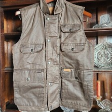 NWOT OUTBACK TRADING Mens MEDIUM Cobar Vest 27942-Brown Berber Lined NEVER WORN!