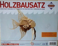 PEBARO INTERLOCKING WOODEN KIT FISCH FISH CONSISTING OF 4 BOARDS ART 852/2
