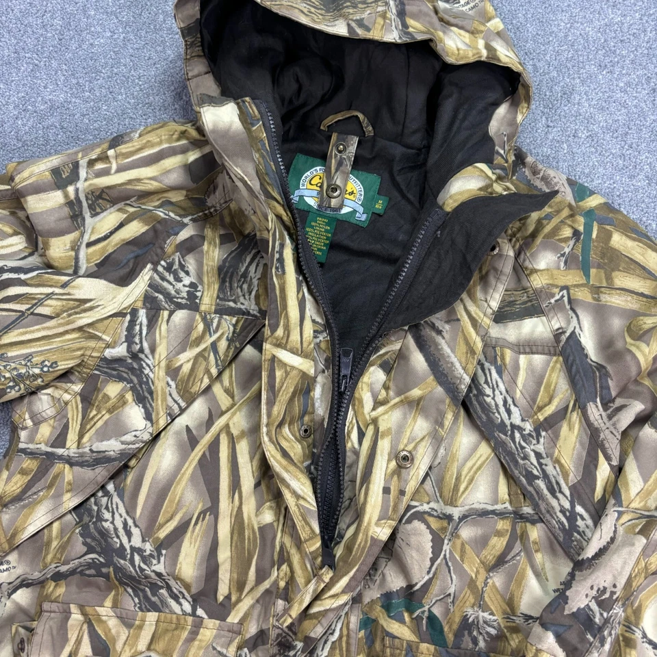 Chaqueta Realtree Mujer Mediana Marrón Ropa de Trabajo Caza Camuflaje Capucha Aislada Dama Foto 4 de 4