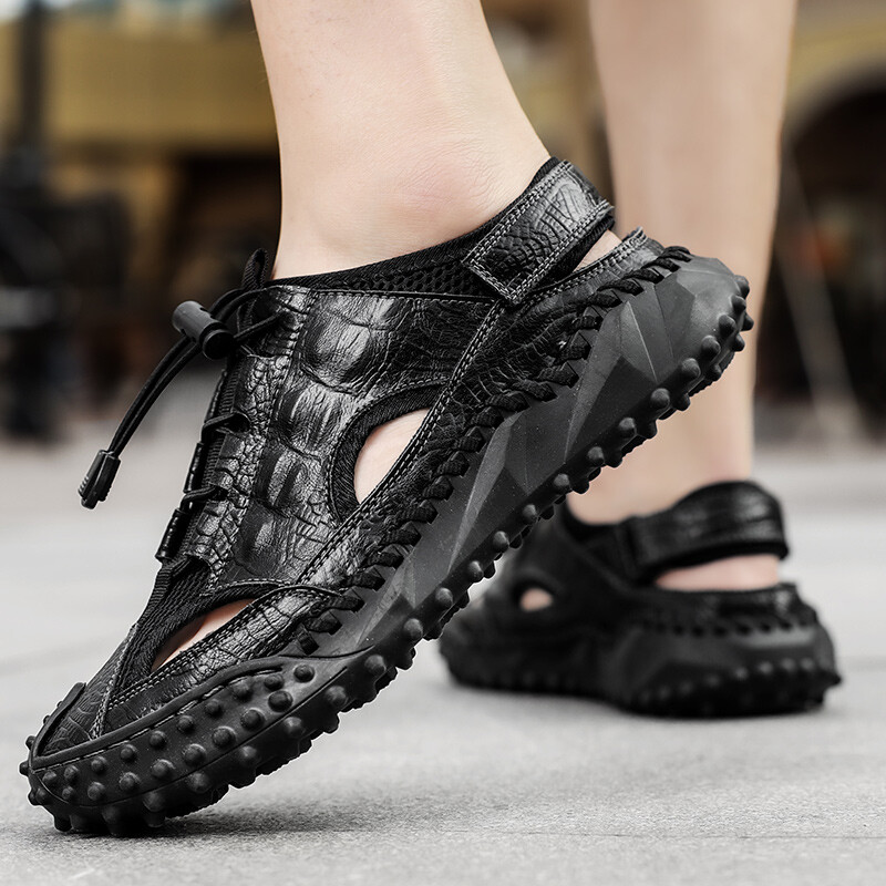 Outdoor Men's Casual Sandals Breathable Summer Non slip Handmade