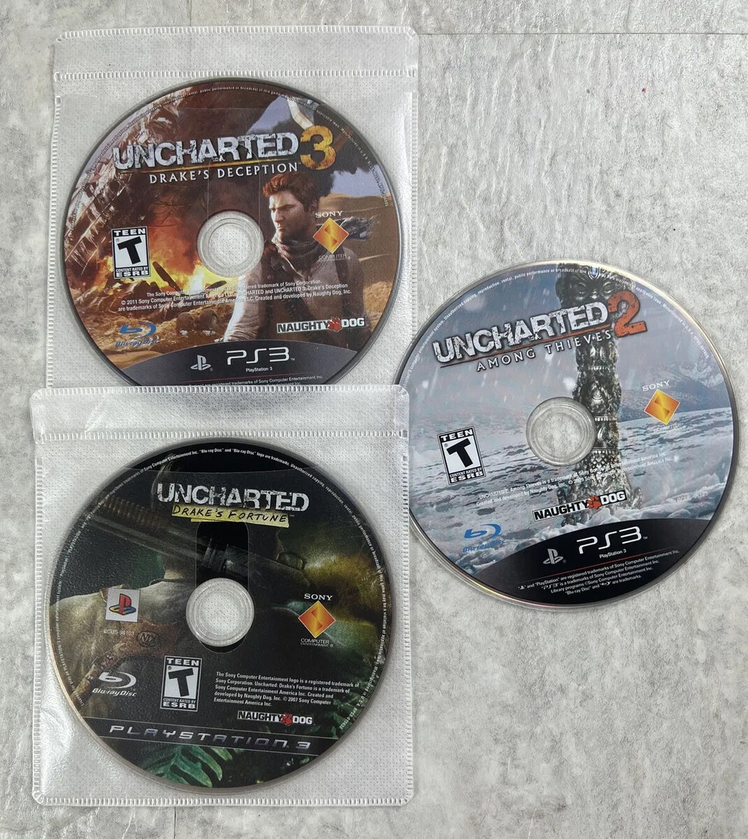 Uncharted: Drake's Fortune (PS3, Sony PlayStation 3) Disc Only!!!