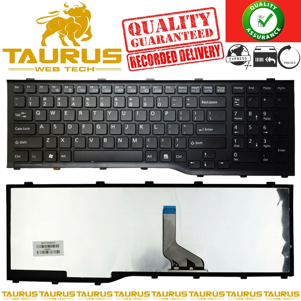 New FUJITSU AH532 A532 N532 NH532 KEYBOARD US LAYOUT WITH FRAME CP575204-01 F226