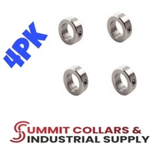 1-11/16" Bore Stainless Steel Shaft Collars Set Screw Style (4 PCS)