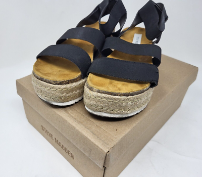 Steve Madden Women's Kimmie Wedge Sandal Black