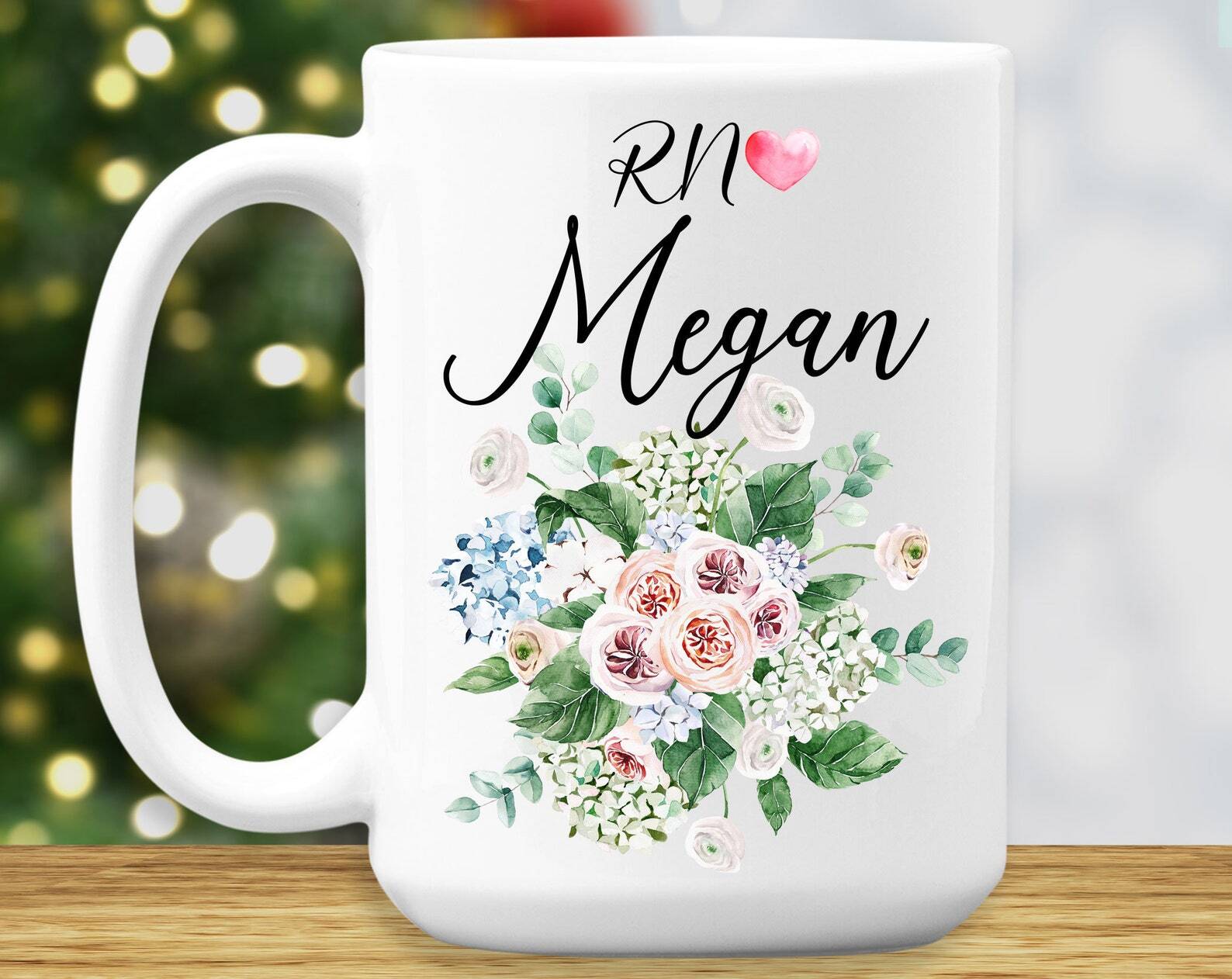 Rn Mug Registered Nurse Cup Rn Coffee Mug Rn Graduation Gift Registered Nurse