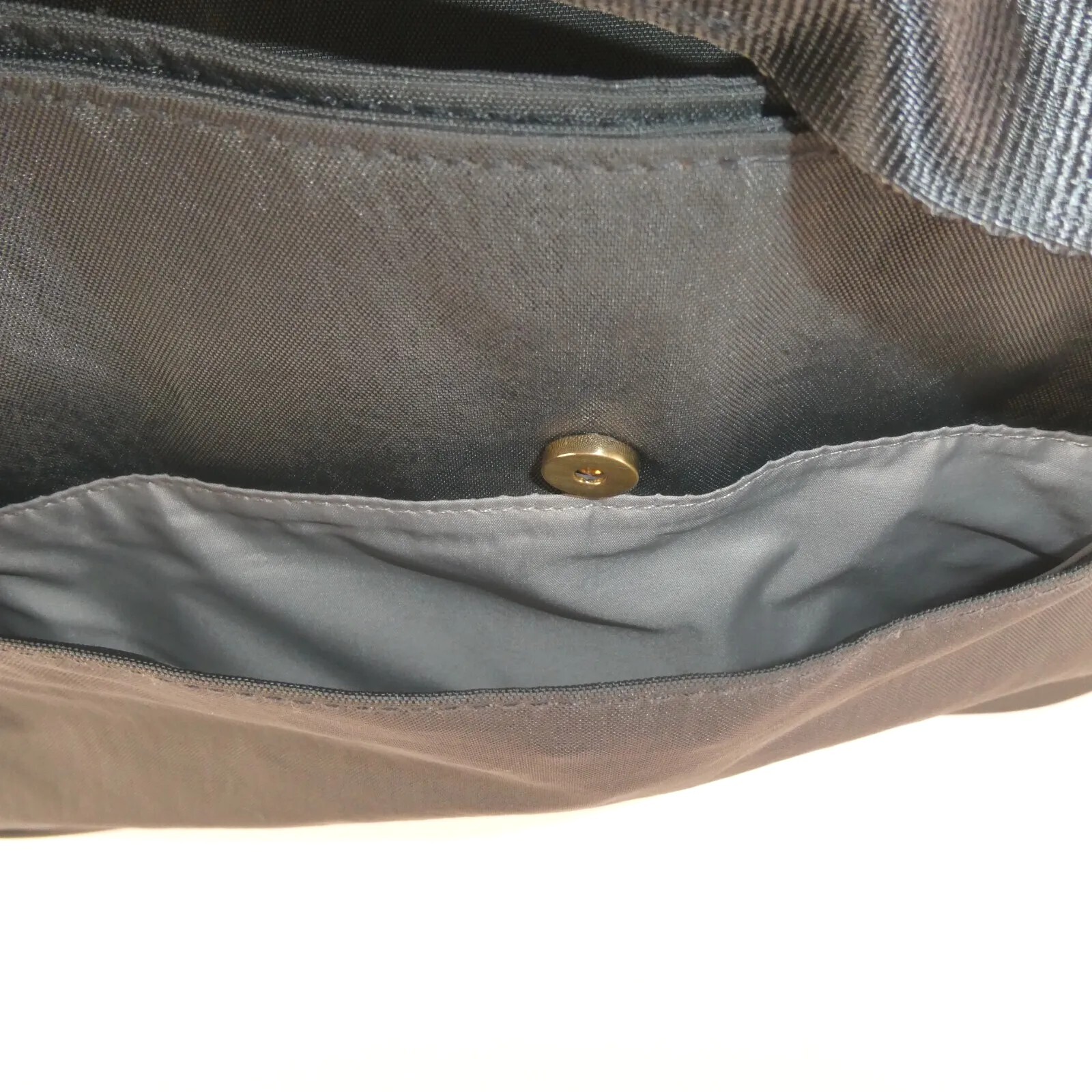 Baggallini Sydney Gray Nylon Zippered Crossbody Travel Bag Organizer No