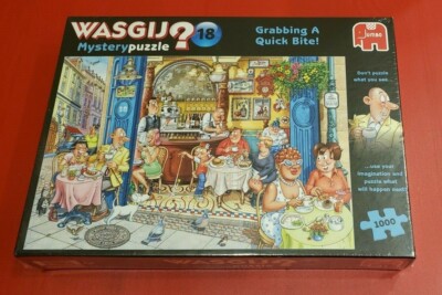 Jumbo 19179 Wasgij Mystery 18- Grabbing a Quick Bite 1000 Piece