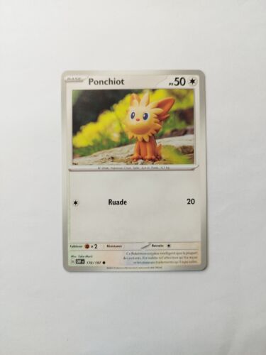 Carte Pokémon - Ponchiot  - 170/197 - EV03 - Flammes Obsidiennes - Photo 1/2