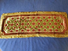 Napperon N°309 tapis centre de table velours tapisserie 36 x 95 cm  décoloration