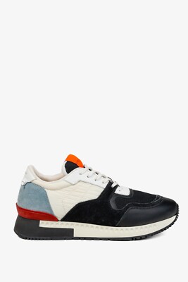 Givenchy Active Runner Grey & Blue Nylon Sneakers, Size 8