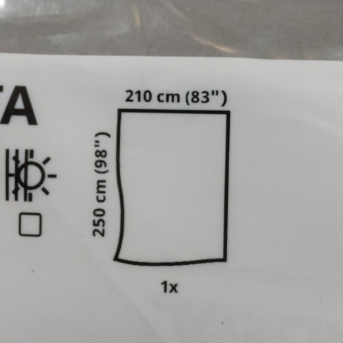 IKEA Bengta Block Out Curtain 1 Panel Light Green With Heading Tape 210x250 cm - Picture 3 of 7
