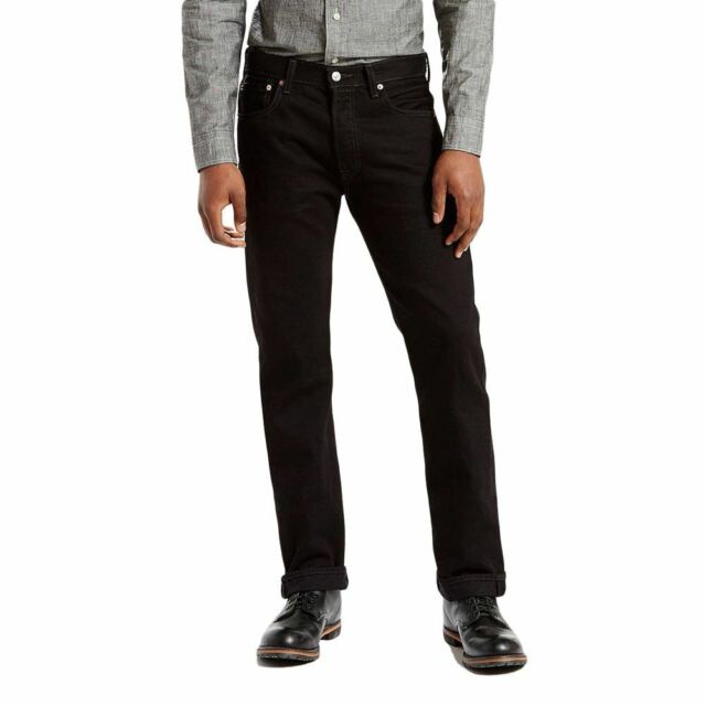 levi's straight leg black jeans