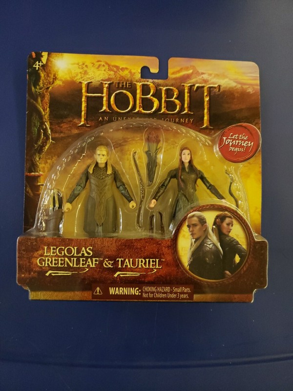 The Hobbit Legolas Greenleaf and Tauriel Figures Rare New Sealed LOTR Toys