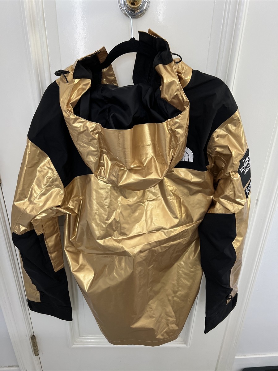 ☆ Supreme The North Face GOLD Metallic Mountain Parka Jacket TNF