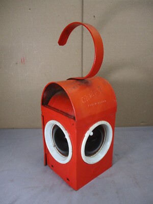 Vintage Chalwyn Oil Kerosene Railway Lantern Signal w/ Burner  Made in England