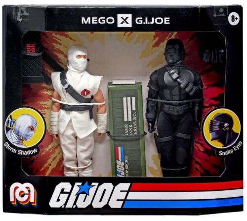 G.I. Joe x Mego Ninja Rivals Snake Eyes vs Storm Shadow 2-Pack Action Figures - Picture 1 of 10