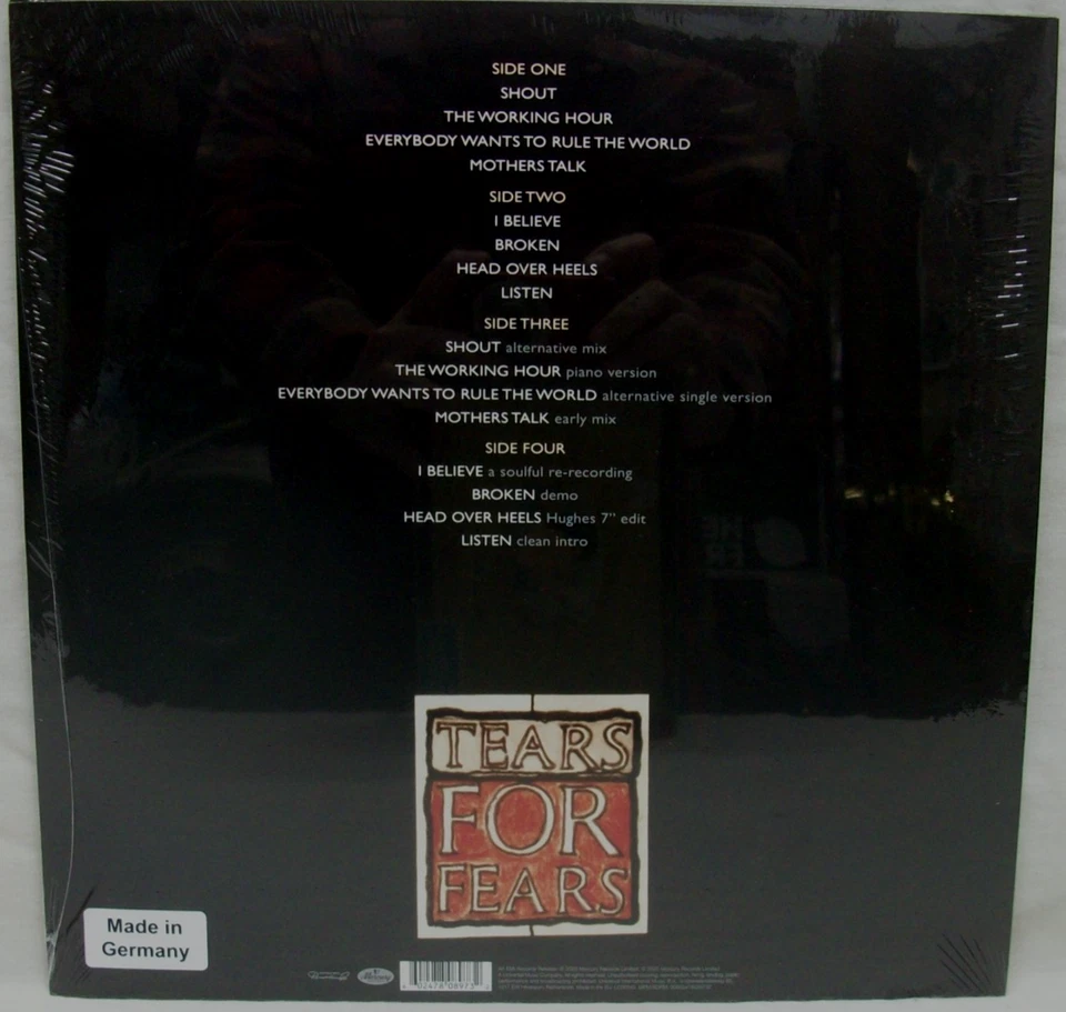 NEW & Sealed Tears For Fears "Songs From The Big Chair" 2-LP Color Vinyl Records - Image 3 of 3