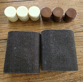 2 tazze/agitatori dadi di ricambio backgammon vintage velluto a coste marrone e dama uomo