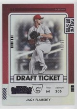 2021 Panini Contenders Draft Ticket Purple 46/99 Jack Flaherty #60 0w27