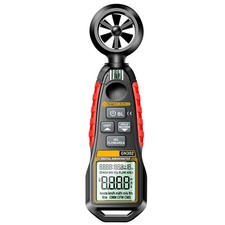 Handheld Anemometer HVAC Airflow Meter Accuracy ±2% ±2°C Measures 0.4-30.00 M/s
