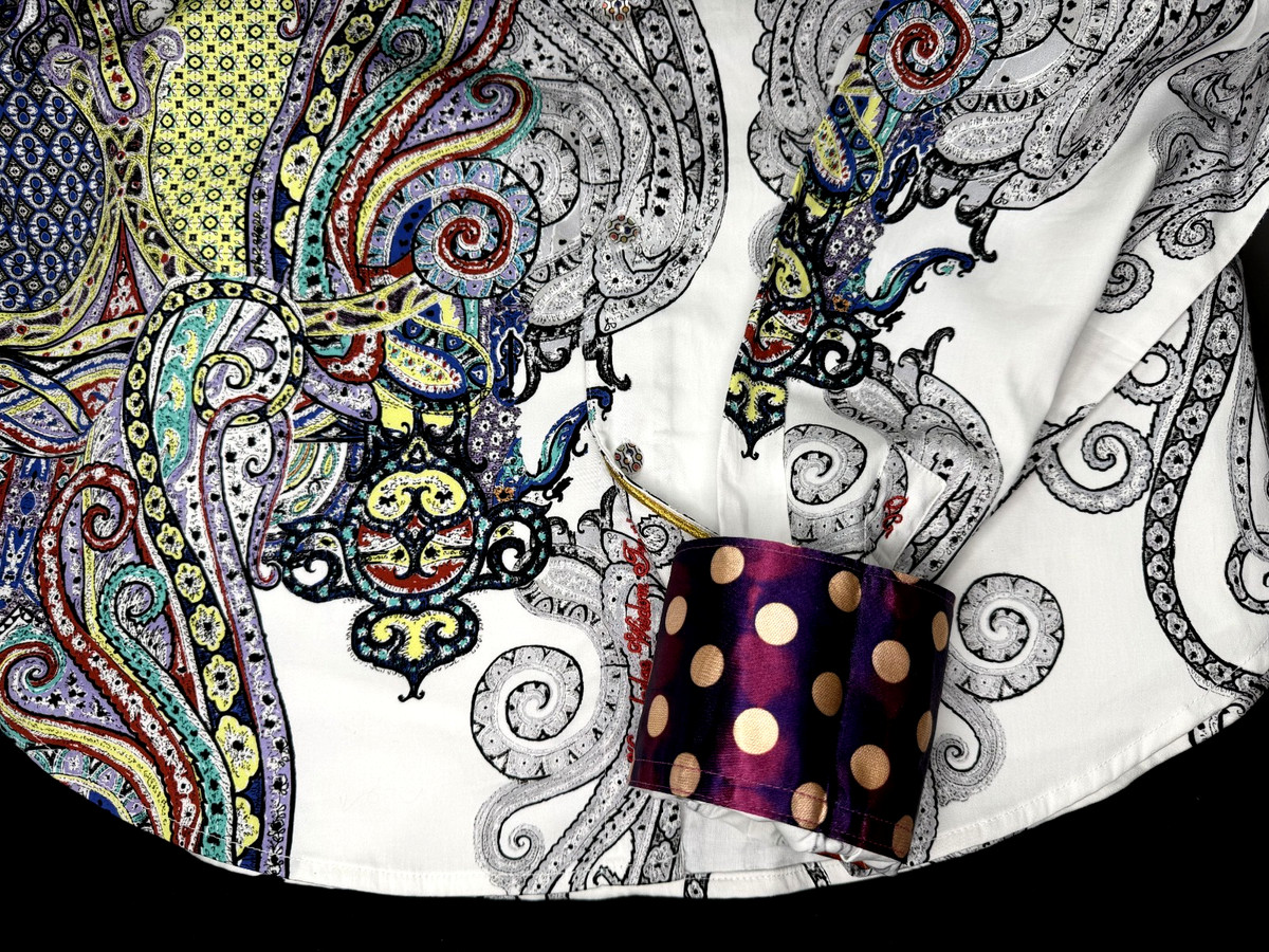 Robert Graham Heritage: MARKY MARK Large LIMITED EDITION $398 NWT Classic Fit View 4