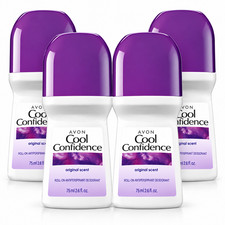 Avon Cool Confidence Original Roll-On Antiperspirant Deodorant 2.6 oz 4 Pack