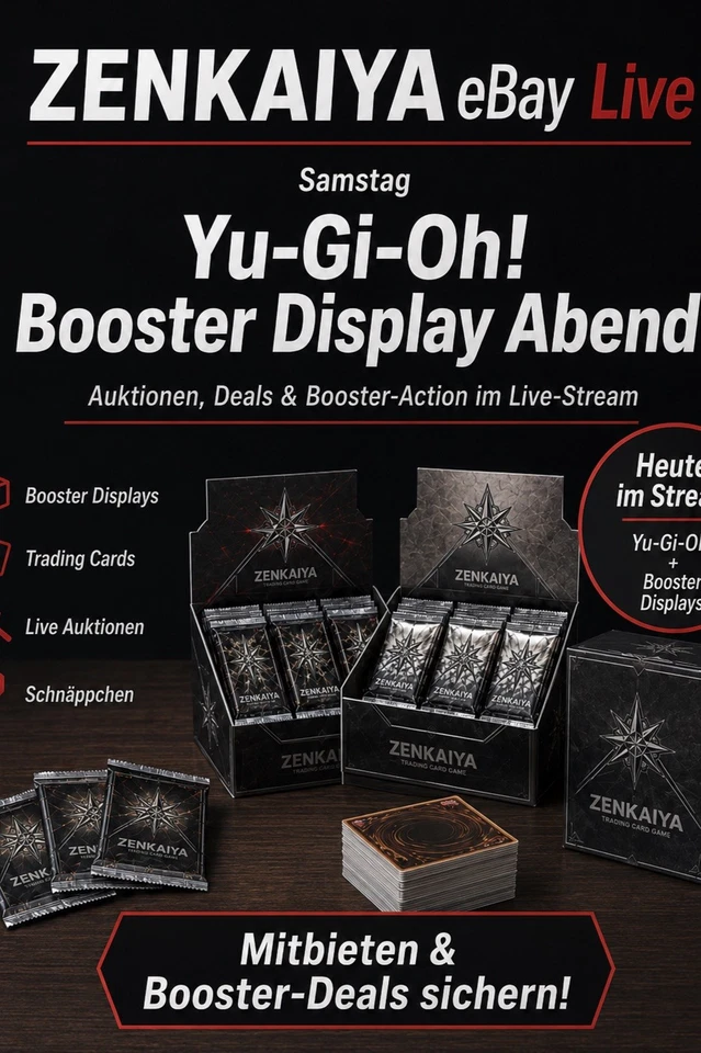 Yu-Gi-Oh! Samstag – Booster Display Abend live bei ZENKAIYA