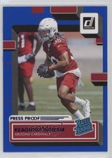 2022 Panini Donruss Rated Rookie Press Proof Blue Keaontay Ingram #349 0nr3