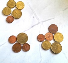 Euro small coin lot. 1999-2009. France, Spain, Italy, Greece