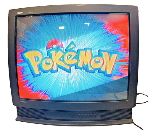 Vintage RCA ColorTrak Plus 27in CRT Color TV w A/V inputs F27636BC retro gaming 