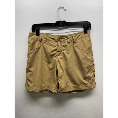 The North Face Horizon Shorts Womens 4 Tan Cargo Hiking Outdoor Lightweight