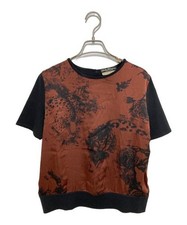 Salvatore Ferragamo          Silk-paneled half-sleeve knit, short-slee